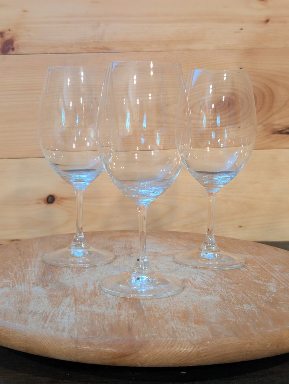 Set of 3 Riedel Crystal Stemmed Wine Glasses 7.25" - Clear Replacement Lead Free